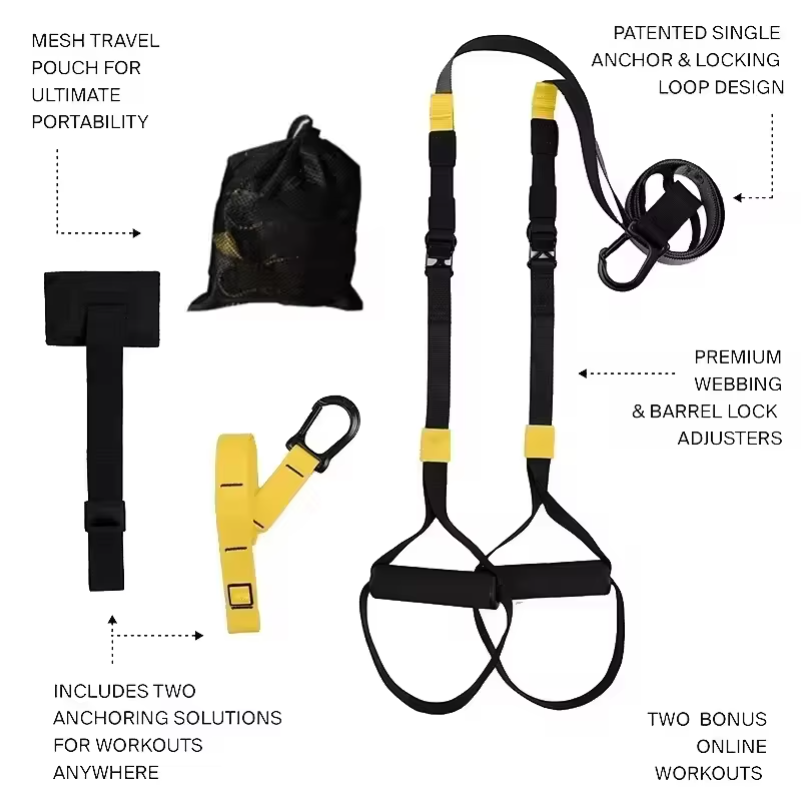 Yoga Fitness Trx - Cinta de Treinamento em Suspensão para