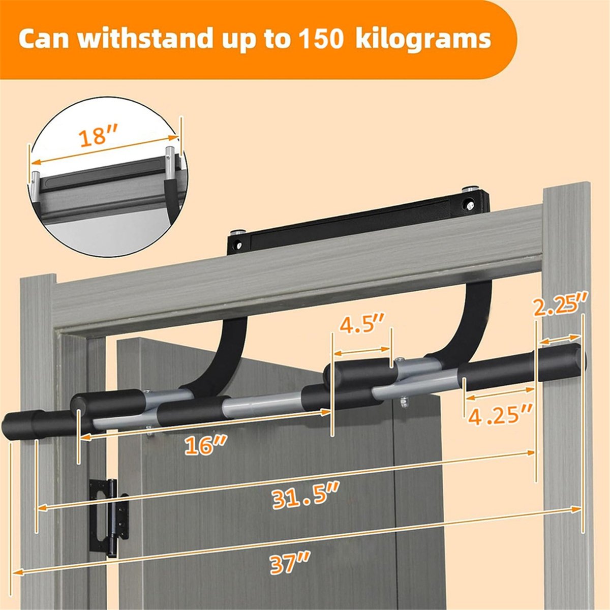 Barra de Exercícios Montada na - Pull Up Bar Doorframe avaliação e preço