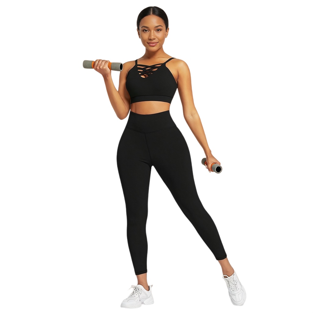Conjunto de Yoga e Fitness Fem - Yoga Fitness Workout avaliação e preço